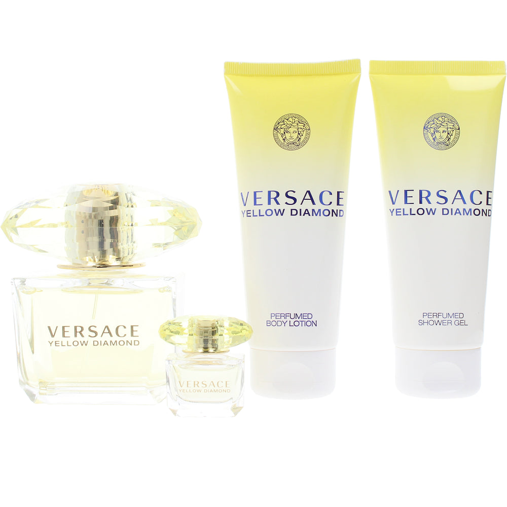 Versace Yellow Diamond – Estuche de fragancia femenina floral