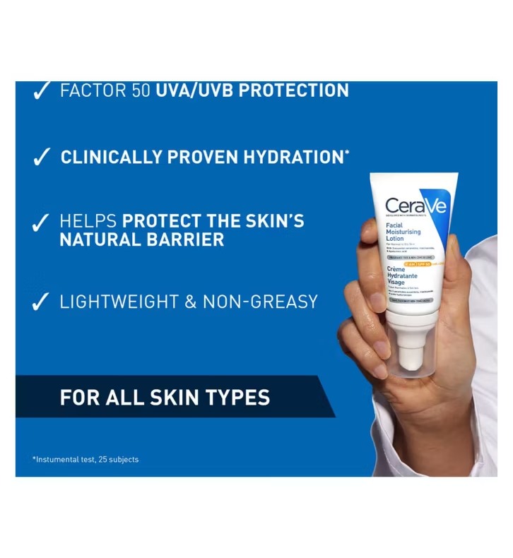 Loción Facial Hidratante AM SPF 50