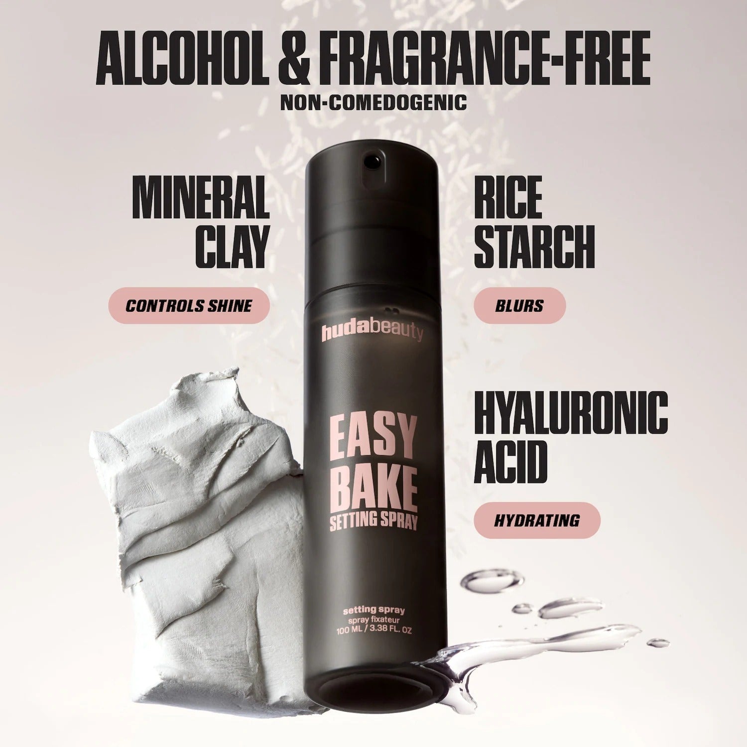 Spray Fijador Easy Bake con 16 Horas de Durabilidad (100 ml)