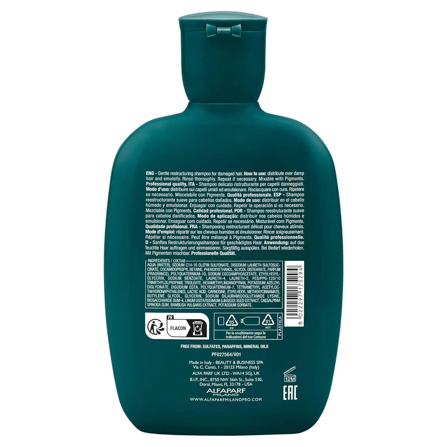 Shampoo Reparador Semi Di Lino Reconstruction de Alfaparf