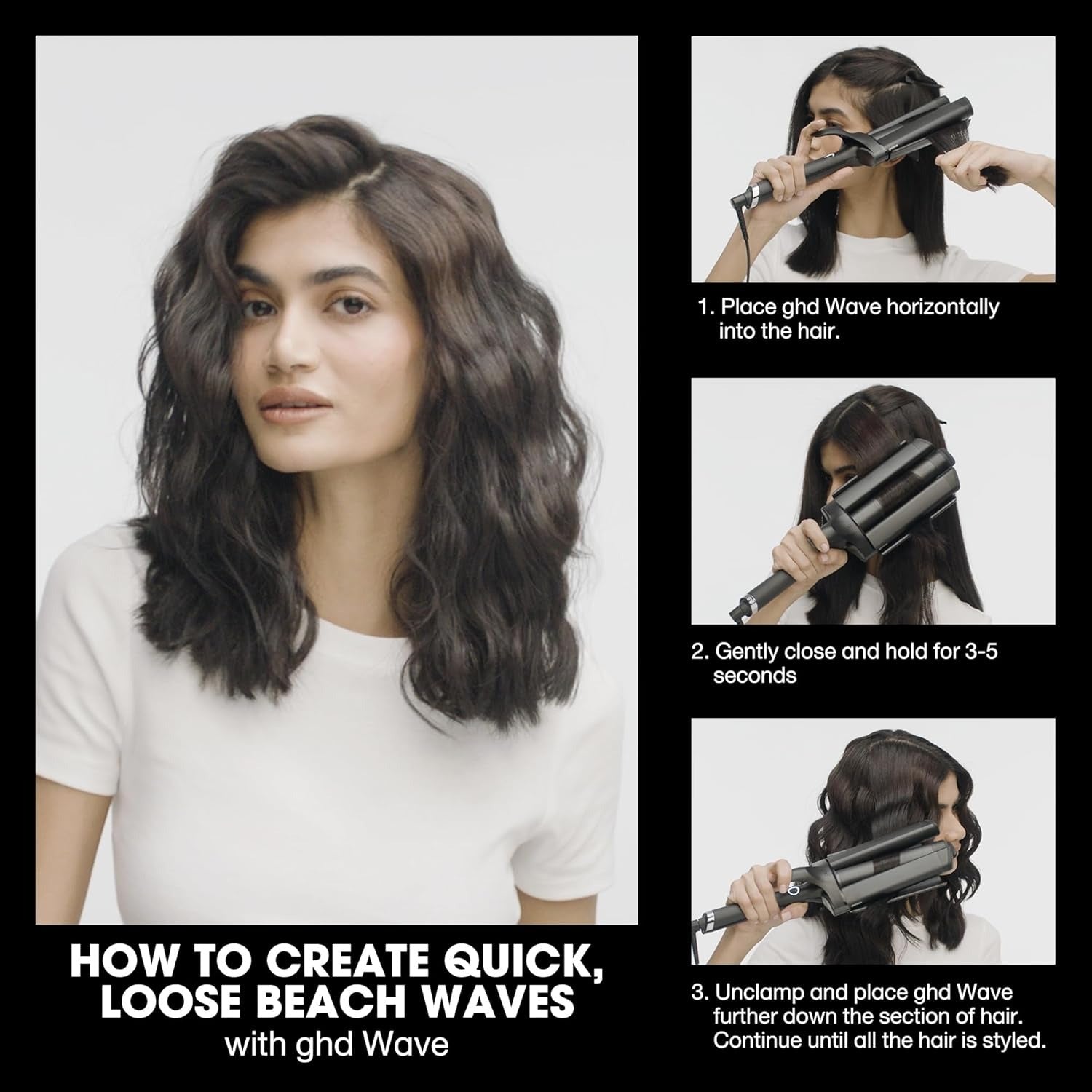 Rizador Triple Barrel Profesional GHD Wave