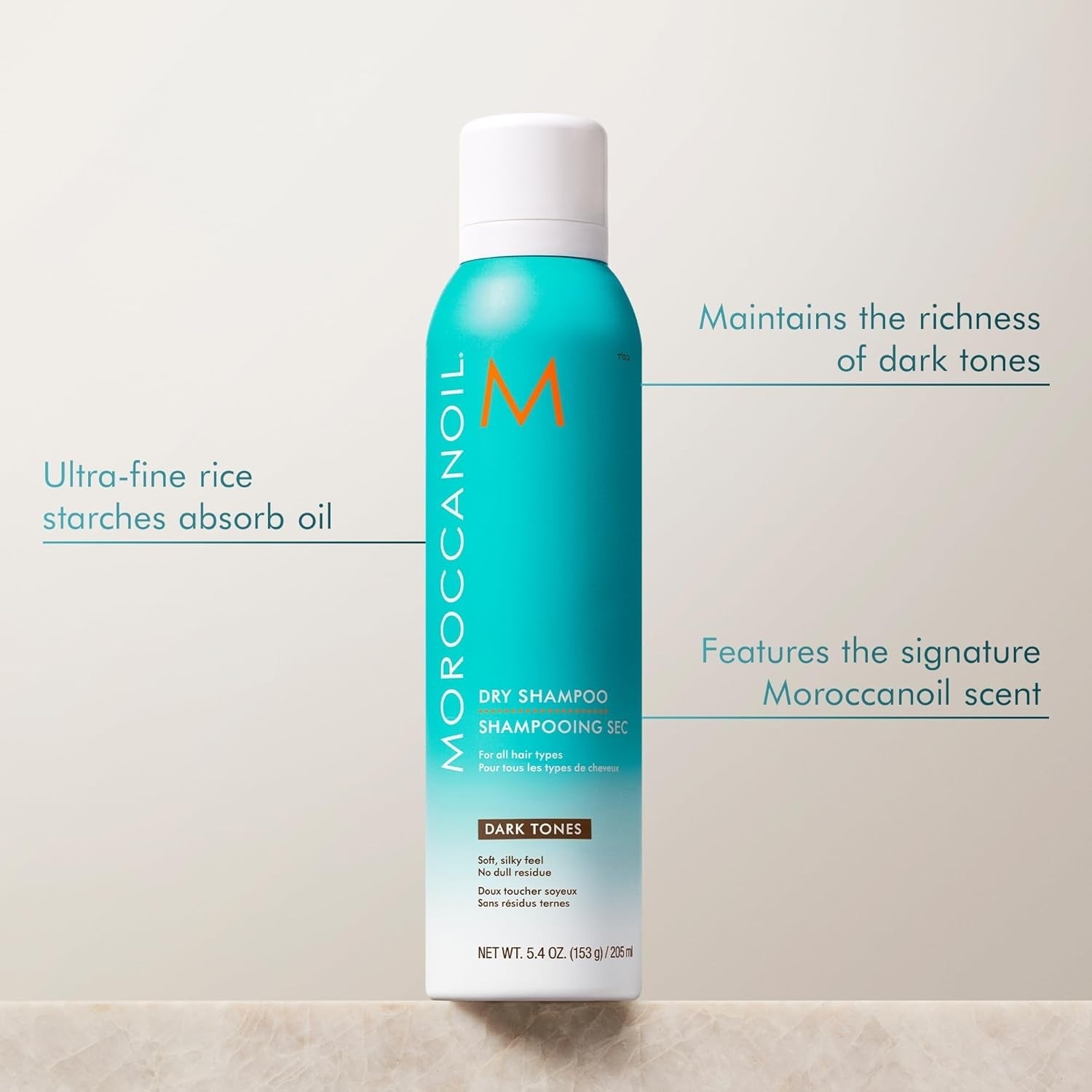Champú Seco para Cabello Oscuro Moroccanoil