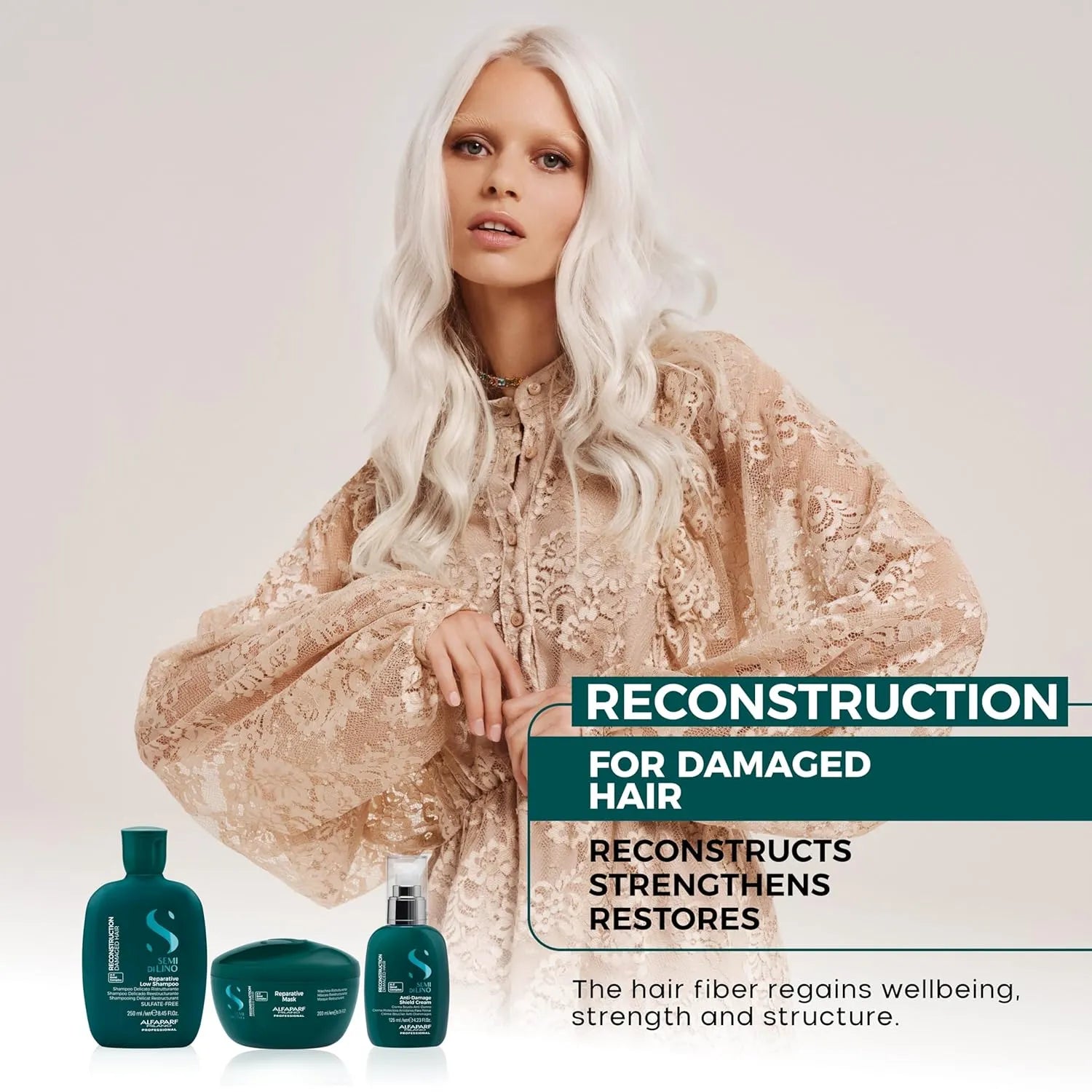 Shampoo Reparador Semi Di Lino Reconstruction de Alfaparf