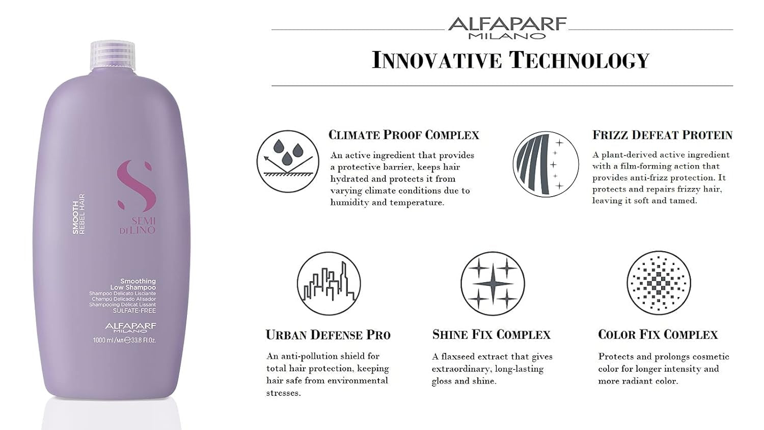 Champú Alfaparf Semi Di Lino Smoothing