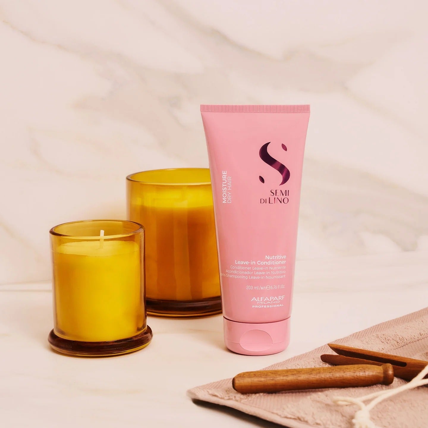 Acondicionador Sin Enjuague Nutritive Moisture Semi Di Lino de Alfaparf