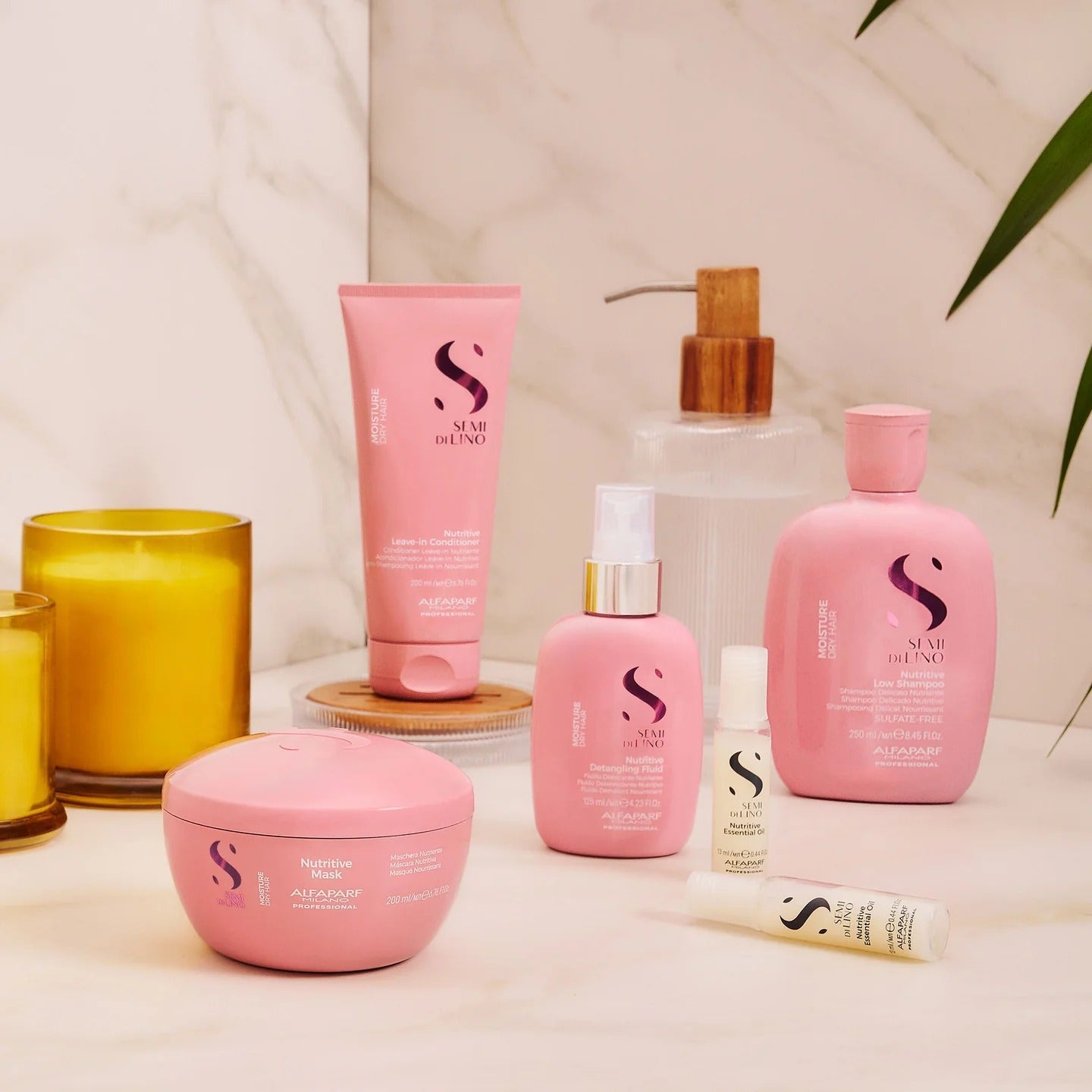 Acondicionador Sin Enjuague Nutritive Moisture Semi Di Lino de Alfaparf