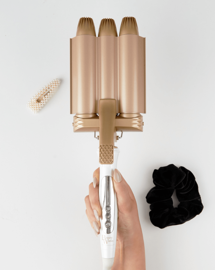 Rizador Triple Barrel Beauty Works Waver