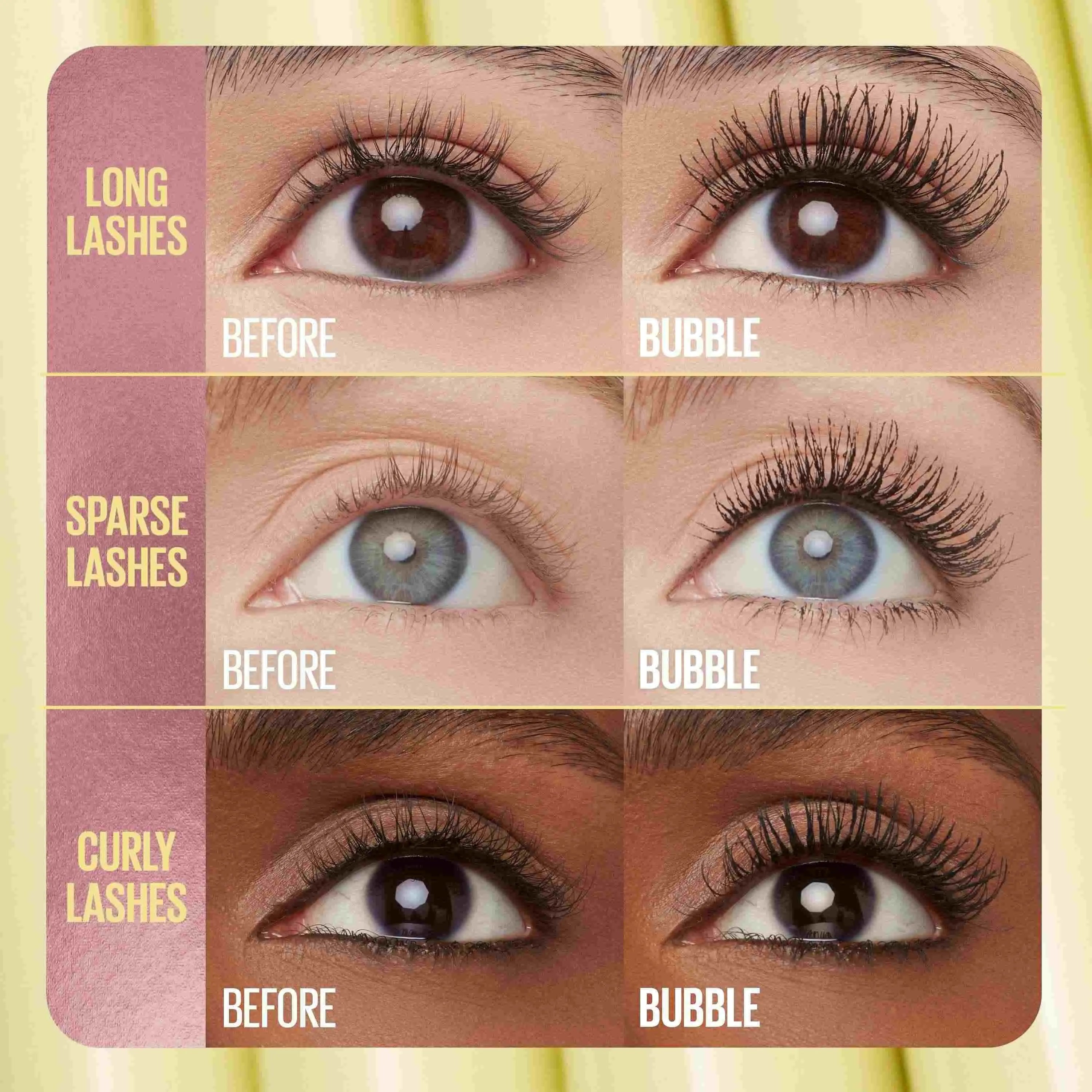 Colossal Bubble™ Máscara de Pestañas Waterproof – Volumen Elegante y Modulable