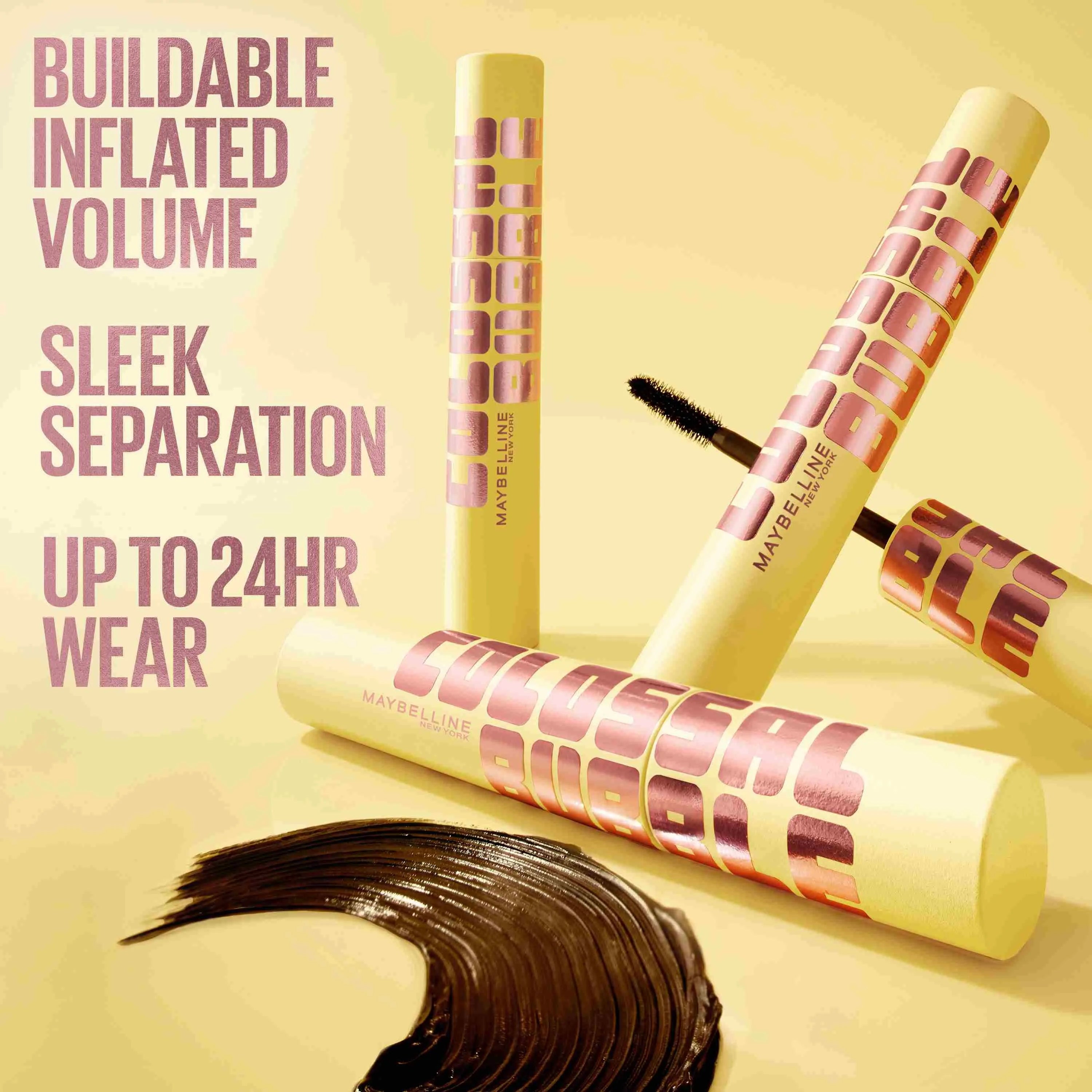 Colossal Bubble™ Máscara de Pestañas Waterproof – Volumen Elegante y Modulable