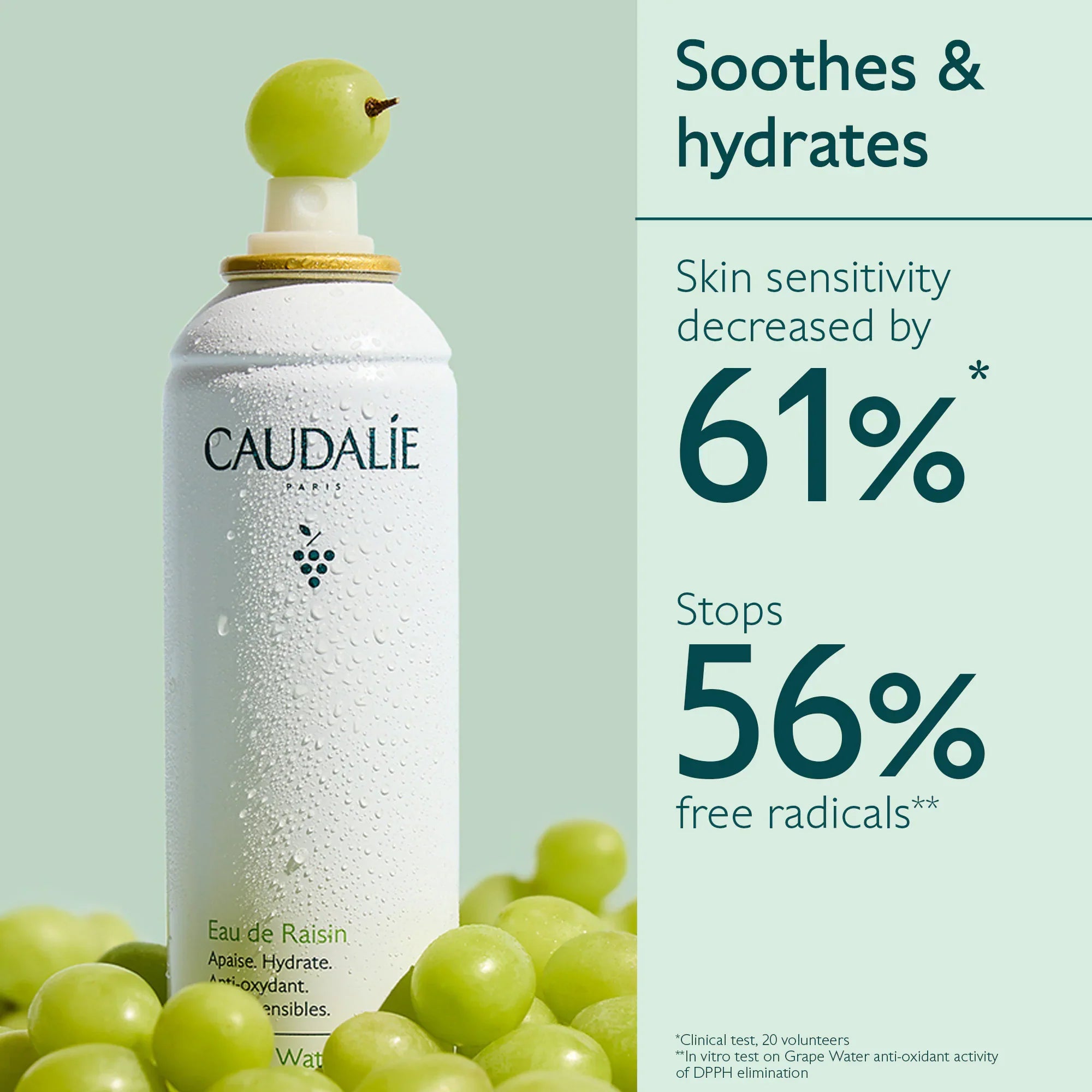 Bruma facial hidratante Mini Grape Water – Agua de uva calmante y refrescante
