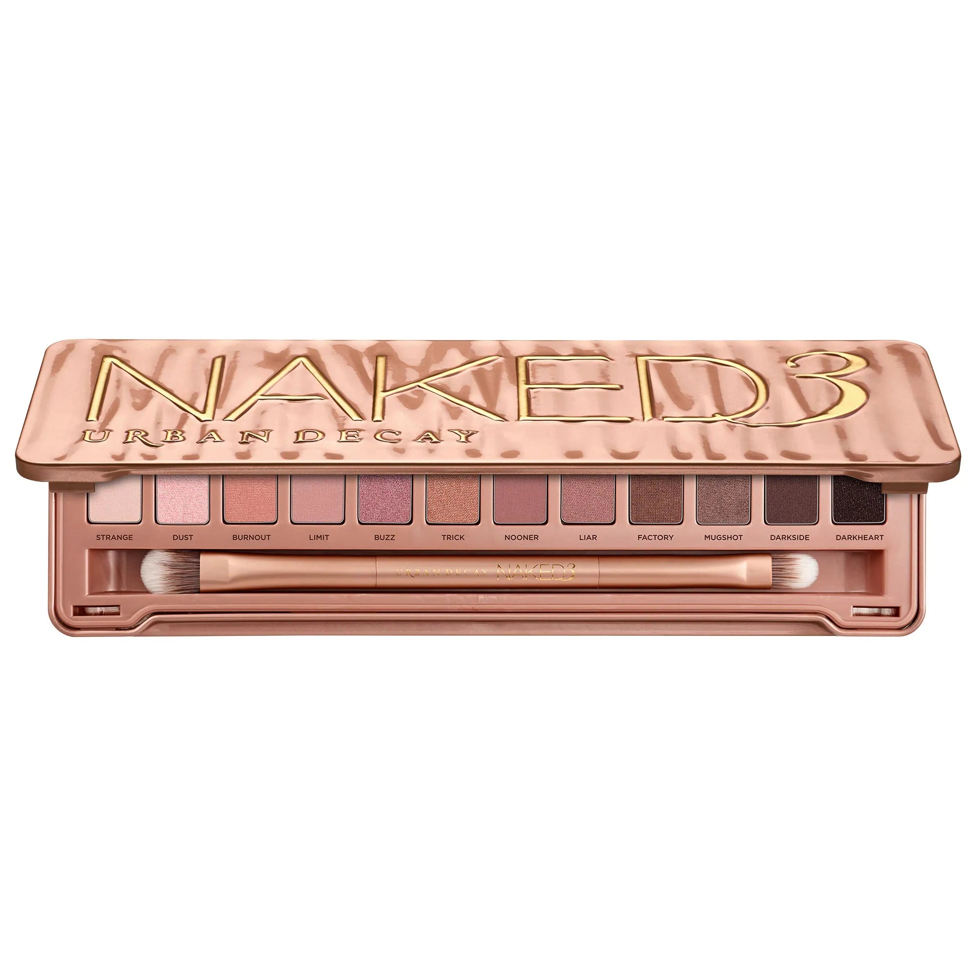 Paleta de sombras Naked3 – Tonos rosados suaves y luminosos
