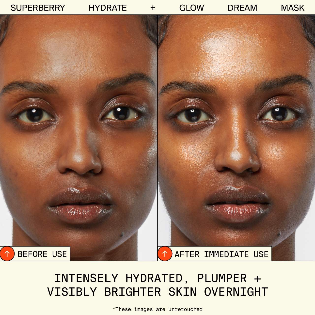 Crema y mascarilla nocturna Superberry Hydrate + Glow Dream – Con vitamina C