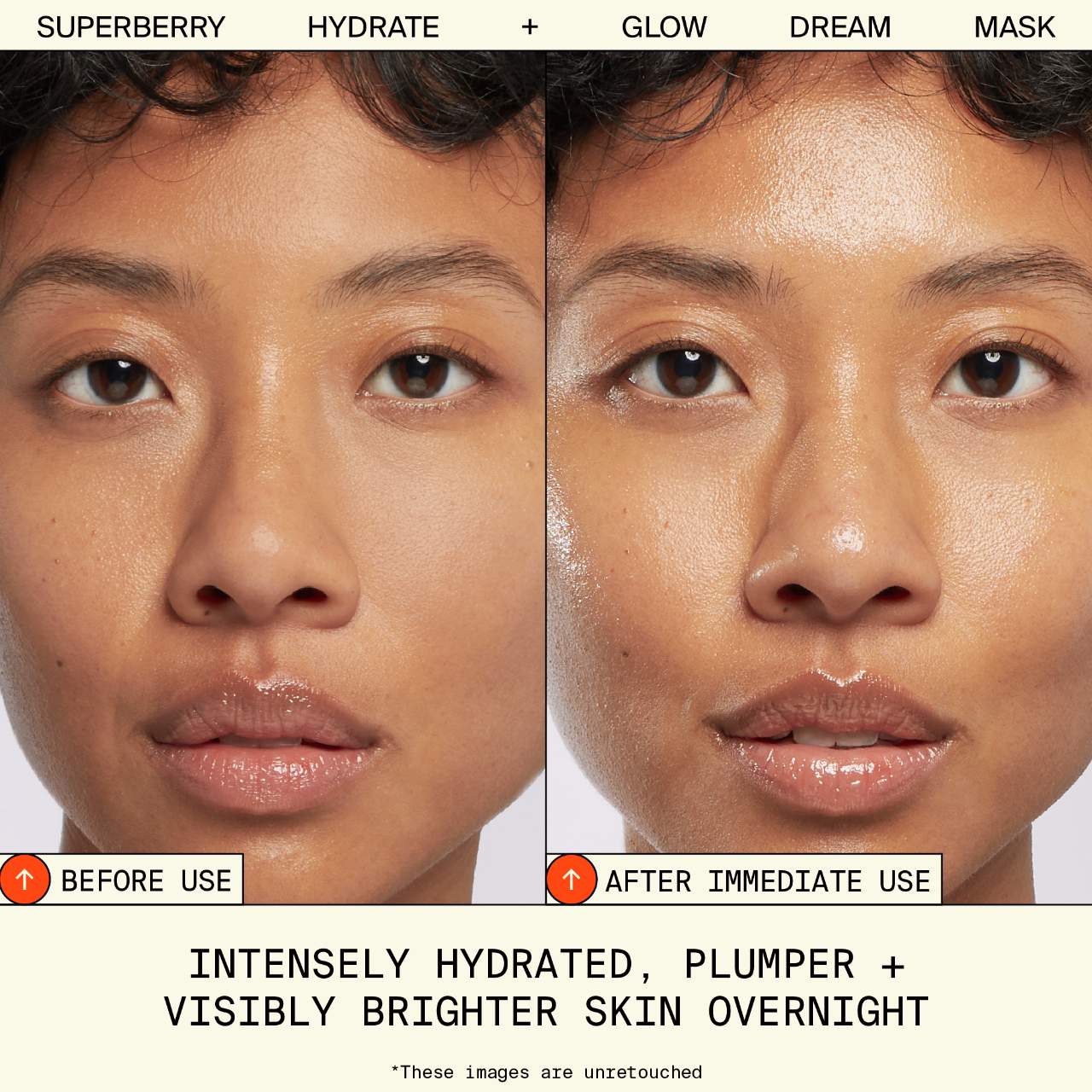 Crema y mascarilla nocturna Superberry Hydrate + Glow Dream – Con vitamina C