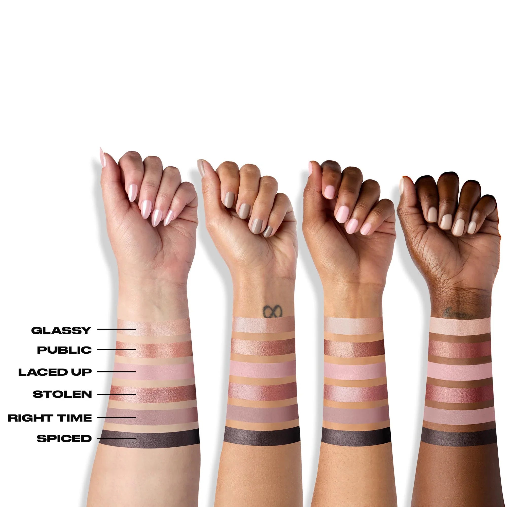 Naked3 Mini – Paleta de Sombras Rosa Suave