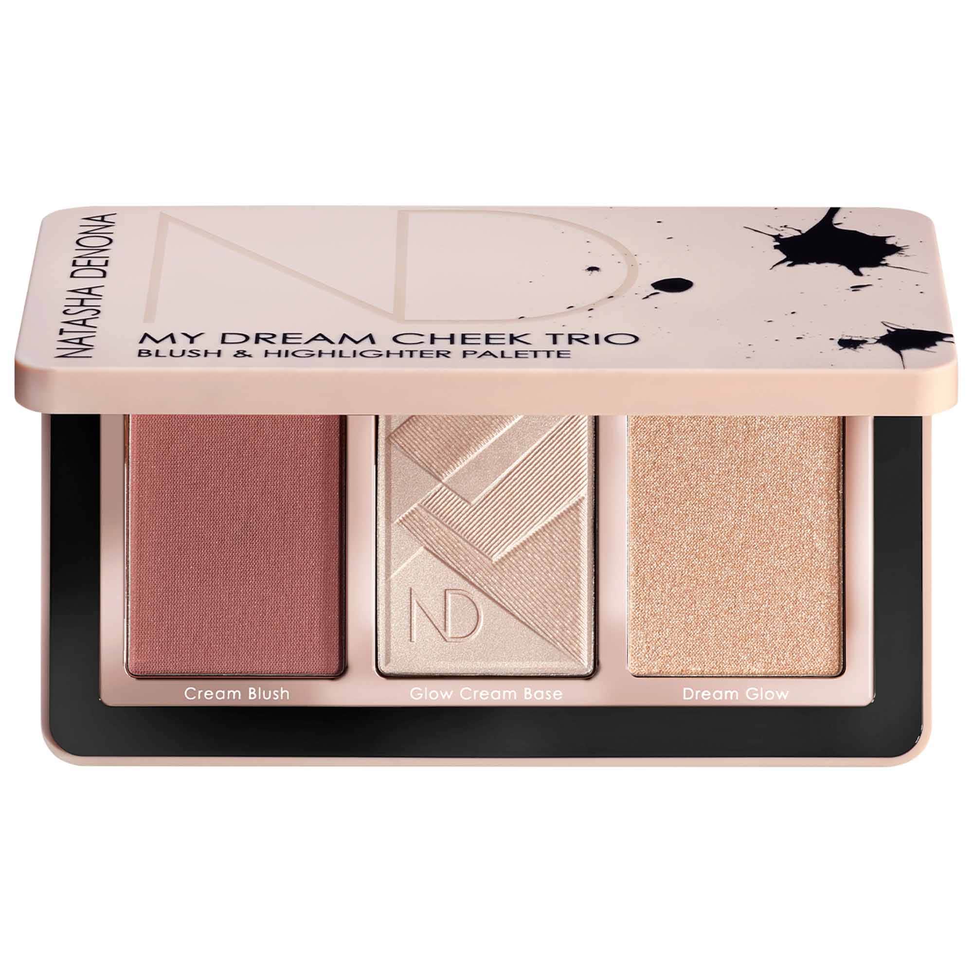 My Dream Cheek Trio – Rubor en crema, base iluminadora y polvo brillante