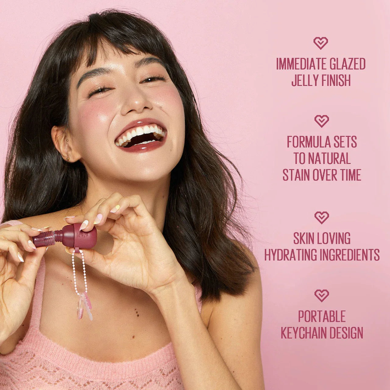 Jelly Charm – Tinte Labial y Rubor Glaseado con Llavero