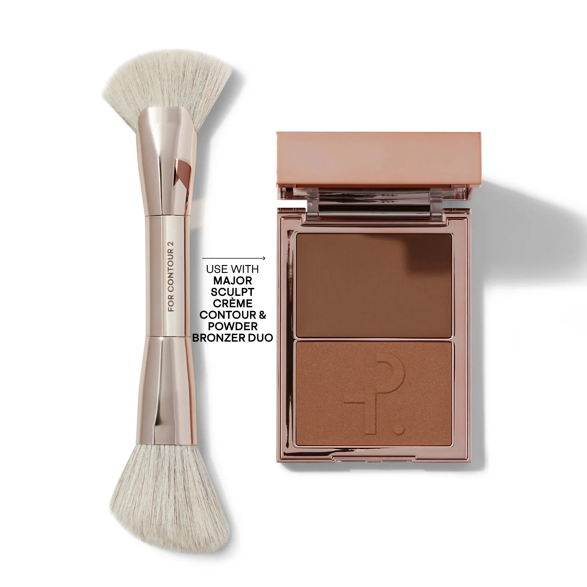 Brocha doble para contorno – Dual-Ended Contour Brush