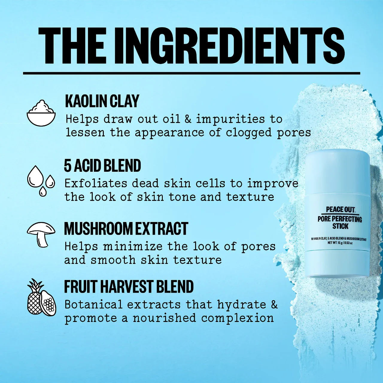 Stick exfoliante AHA Pore & Blackhead – Tratamiento multifunción para poros e impurezas