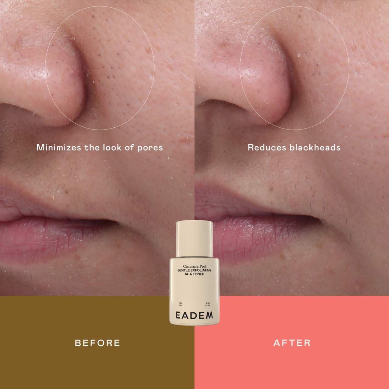 Tónico exfoliante suave Cashmere Peel con AHA + PHA y 9% de ácidos láctico, azelaico y tranexámico