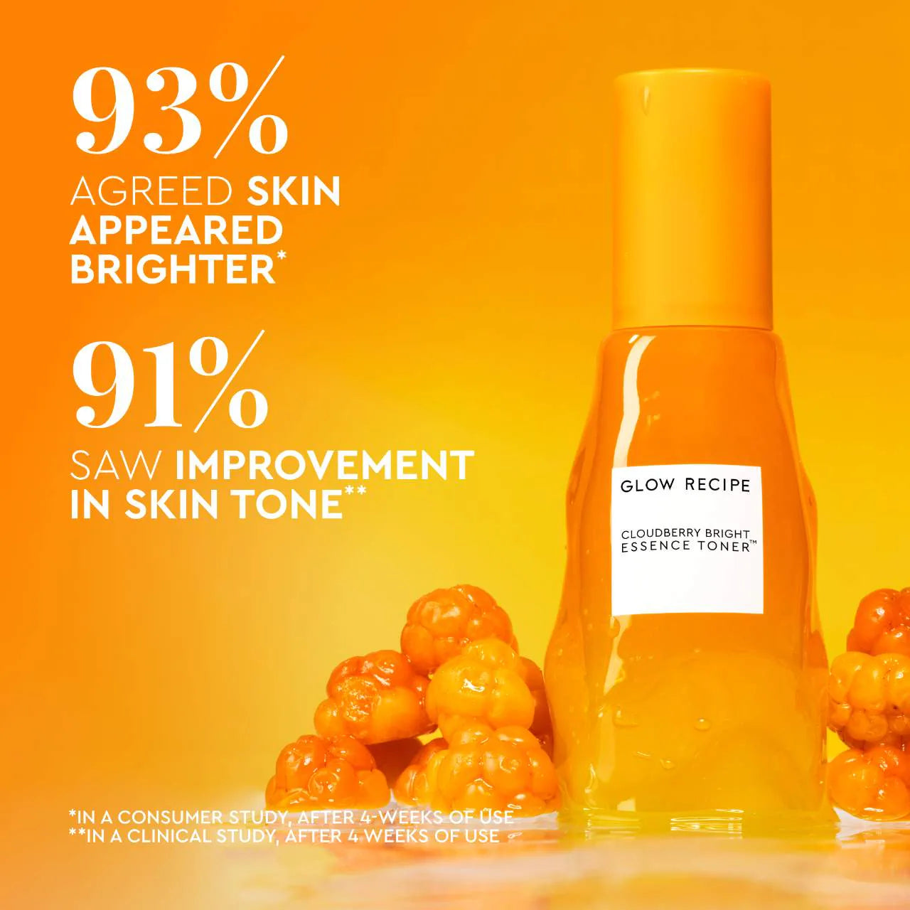 Tónico iluminador Cloudberry Bright Essence™ – Esencia tonificante con mora ártica