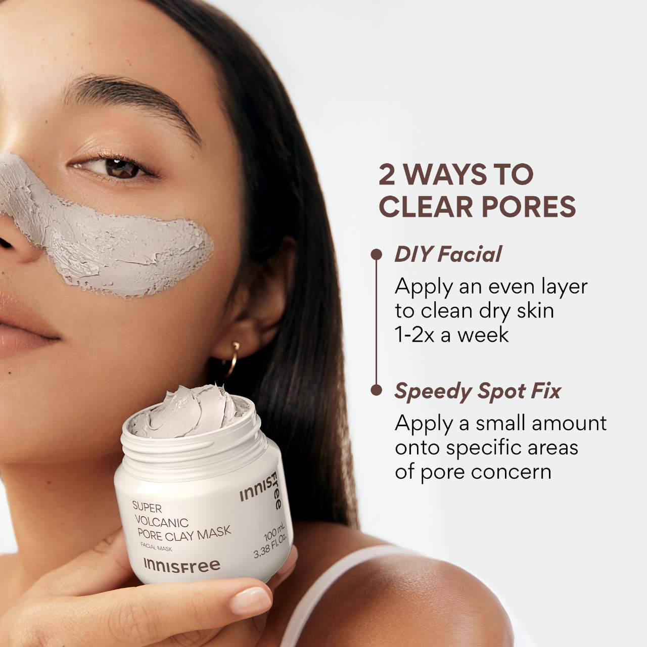 Mascarilla de Arcilla Super Volcánica AHA para Purificación de Poros
