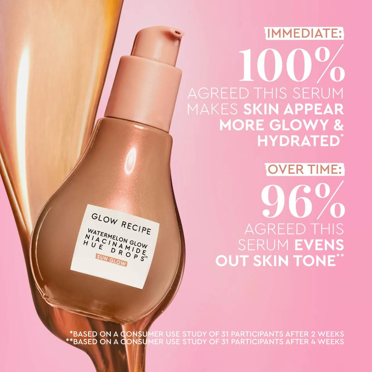 Watermelon Glow Niacinamide Hue Drops Serum – Sérum coloreador con niacinamida y sandía