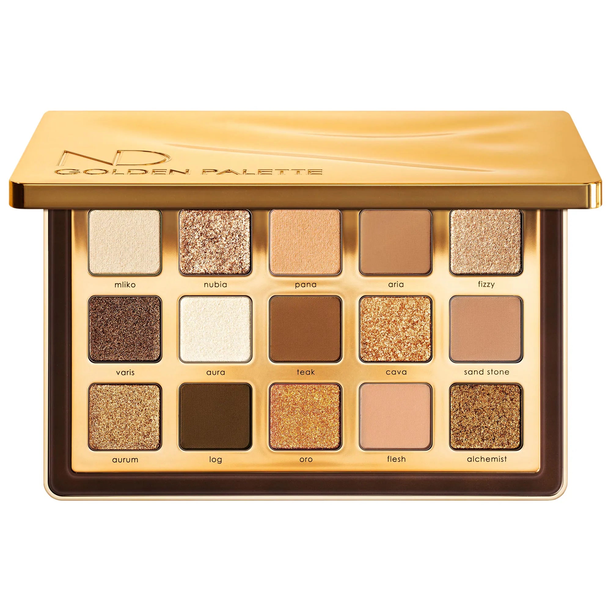 Paleta Golden – Sombras doradas y neutras de lujo