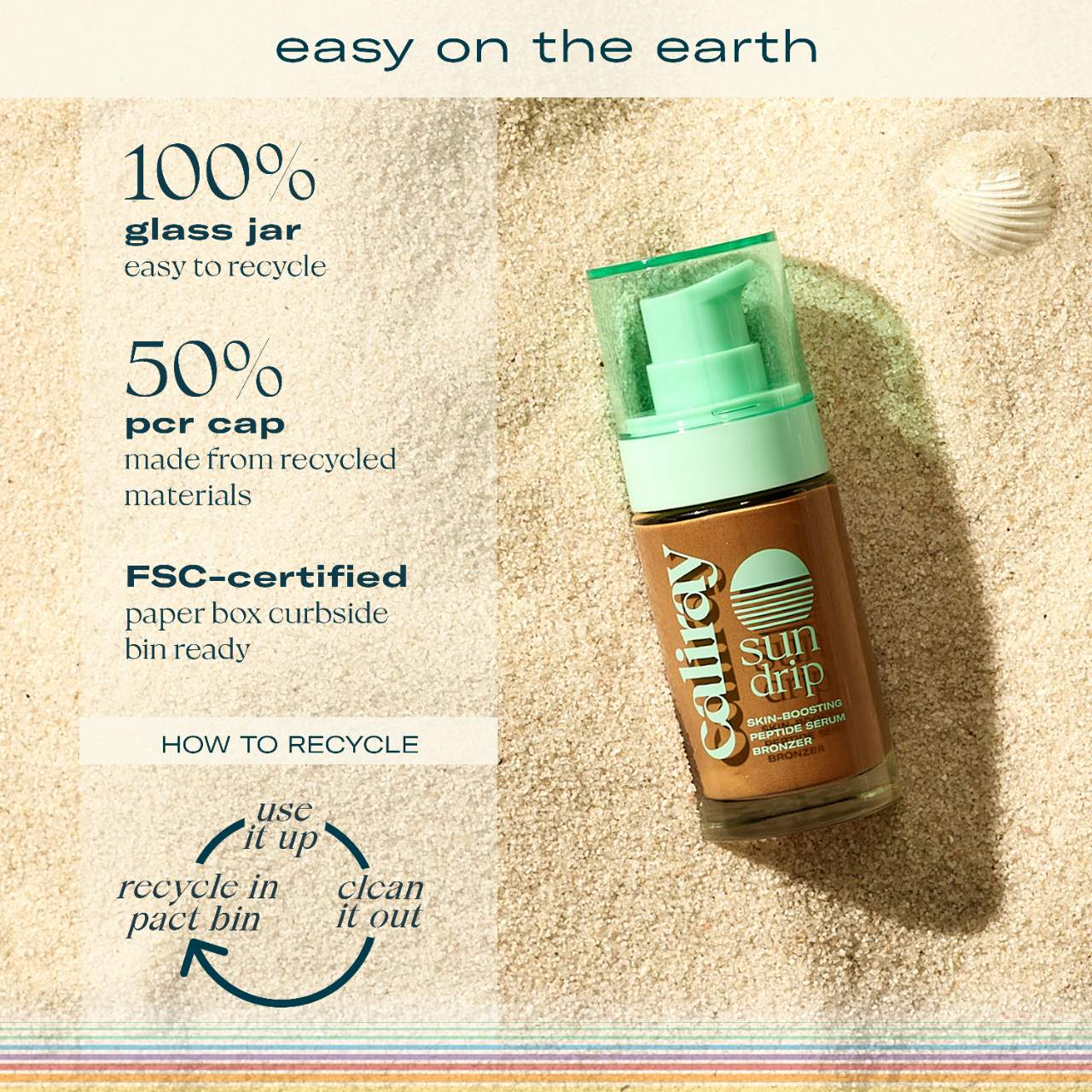 Bronceador líquido luminoso Sundrip – Con ácido hialurónico y péptidos