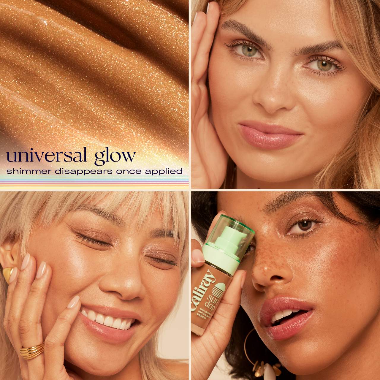 Bronceador líquido luminoso Sundrip – Con ácido hialurónico y péptidos
