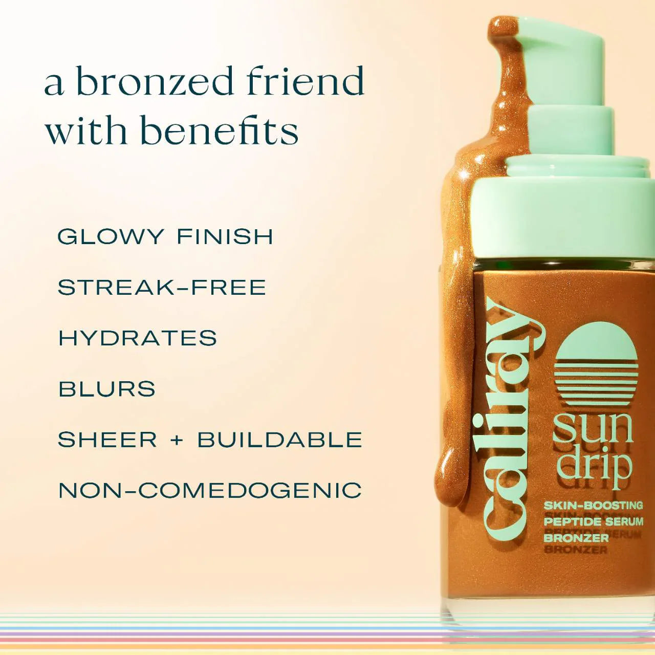 Bronceador líquido luminoso Sundrip – Con ácido hialurónico y péptidos