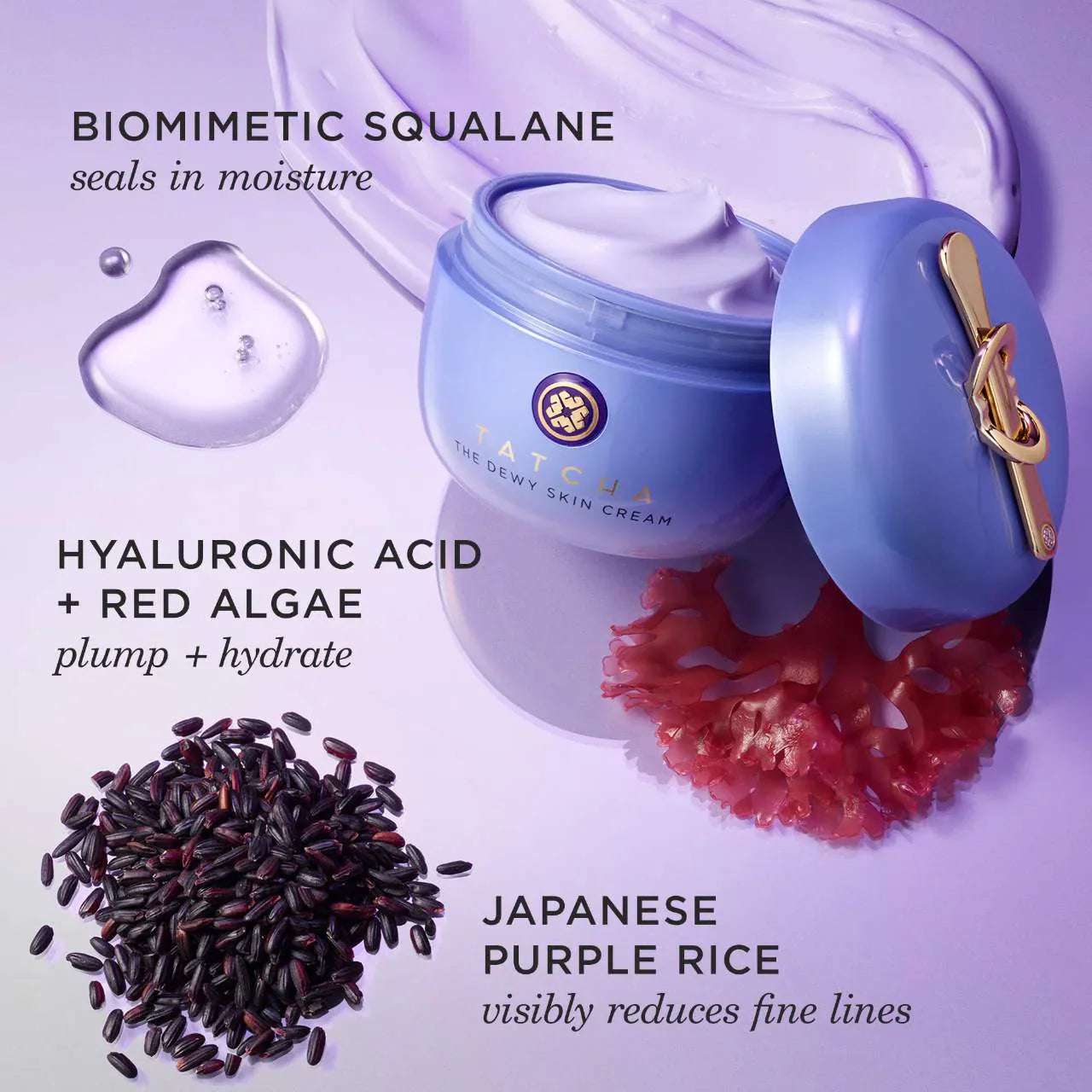 Crema hidratante The Dewy Skin Cream – Reafirmante e hidratante, recargable