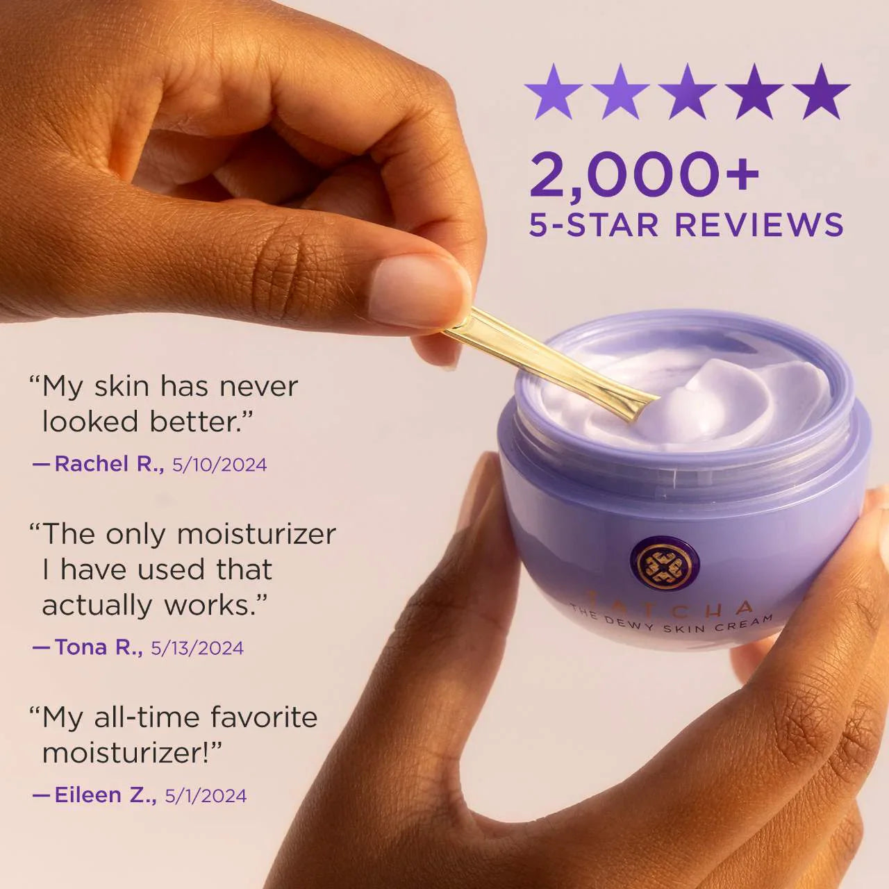 Crema hidratante The Dewy Skin Cream – Reafirmante e hidratante, recargable