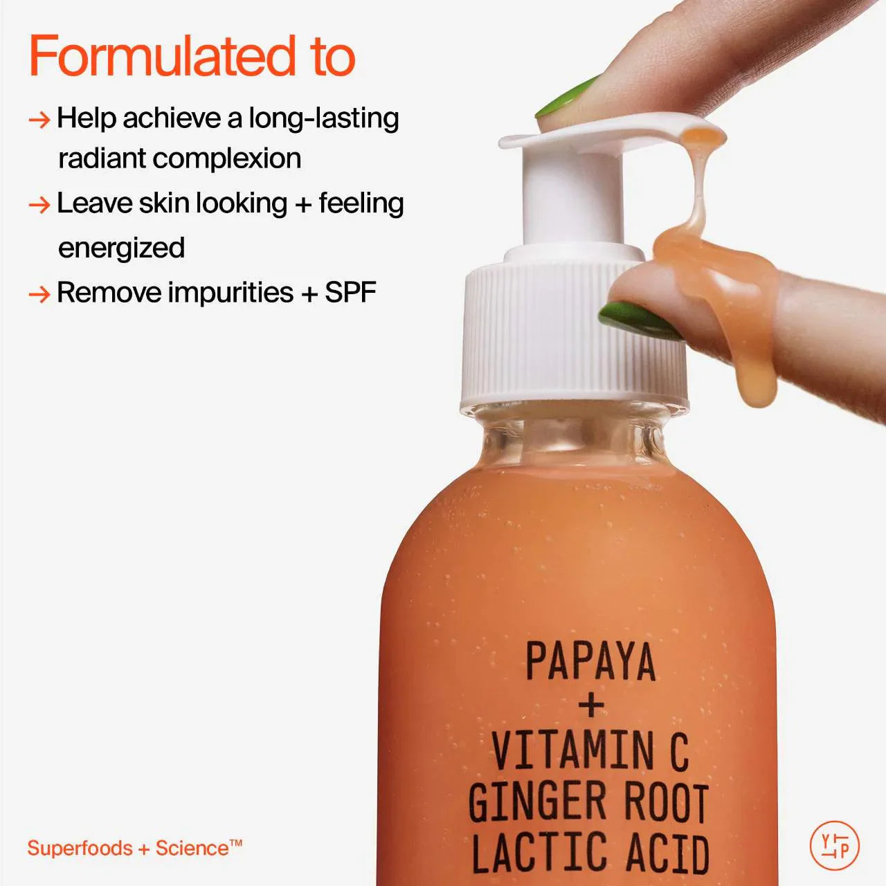 Limpiador exfoliante suave Superfruit – Con vitamina C y papaya