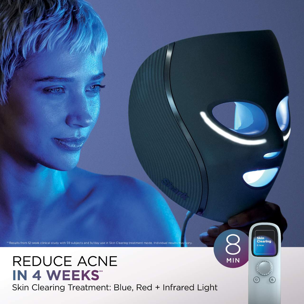 CryoGlow™ Mascarilla Facial con Efecto Frío y LED