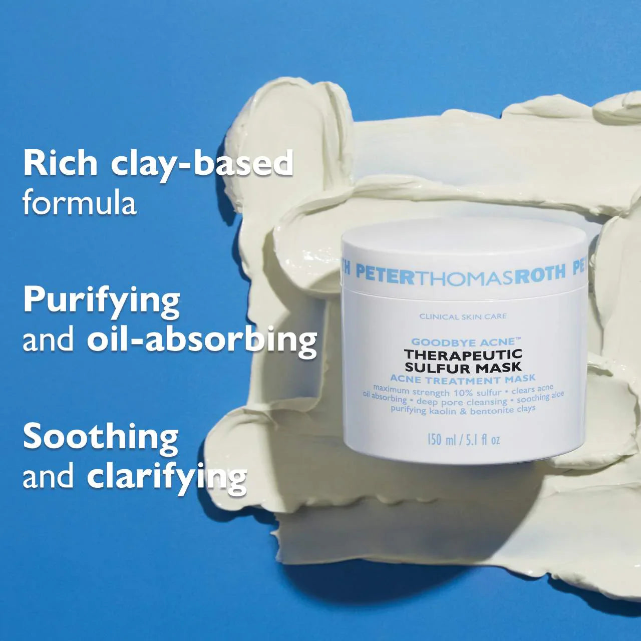 Mascarilla terapéutica Goodbye Acne™ con azufre – Tratamiento purificante antiacné