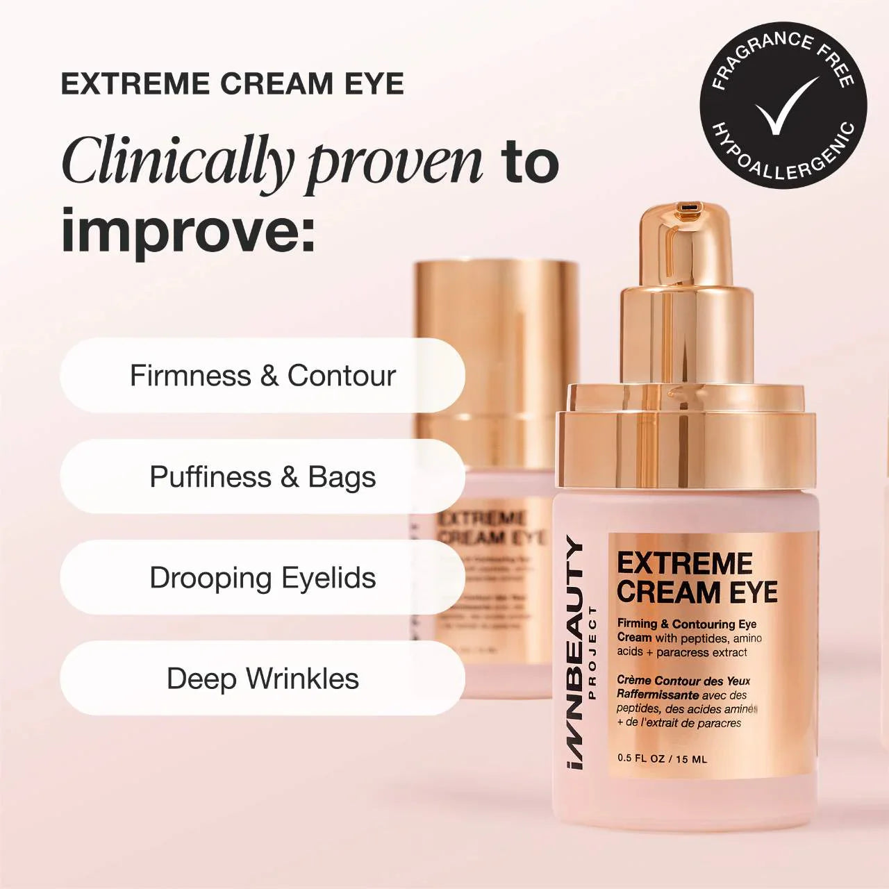 Extreme Cream Crema Reafirmante y Contorneadora para Ojos Recargable