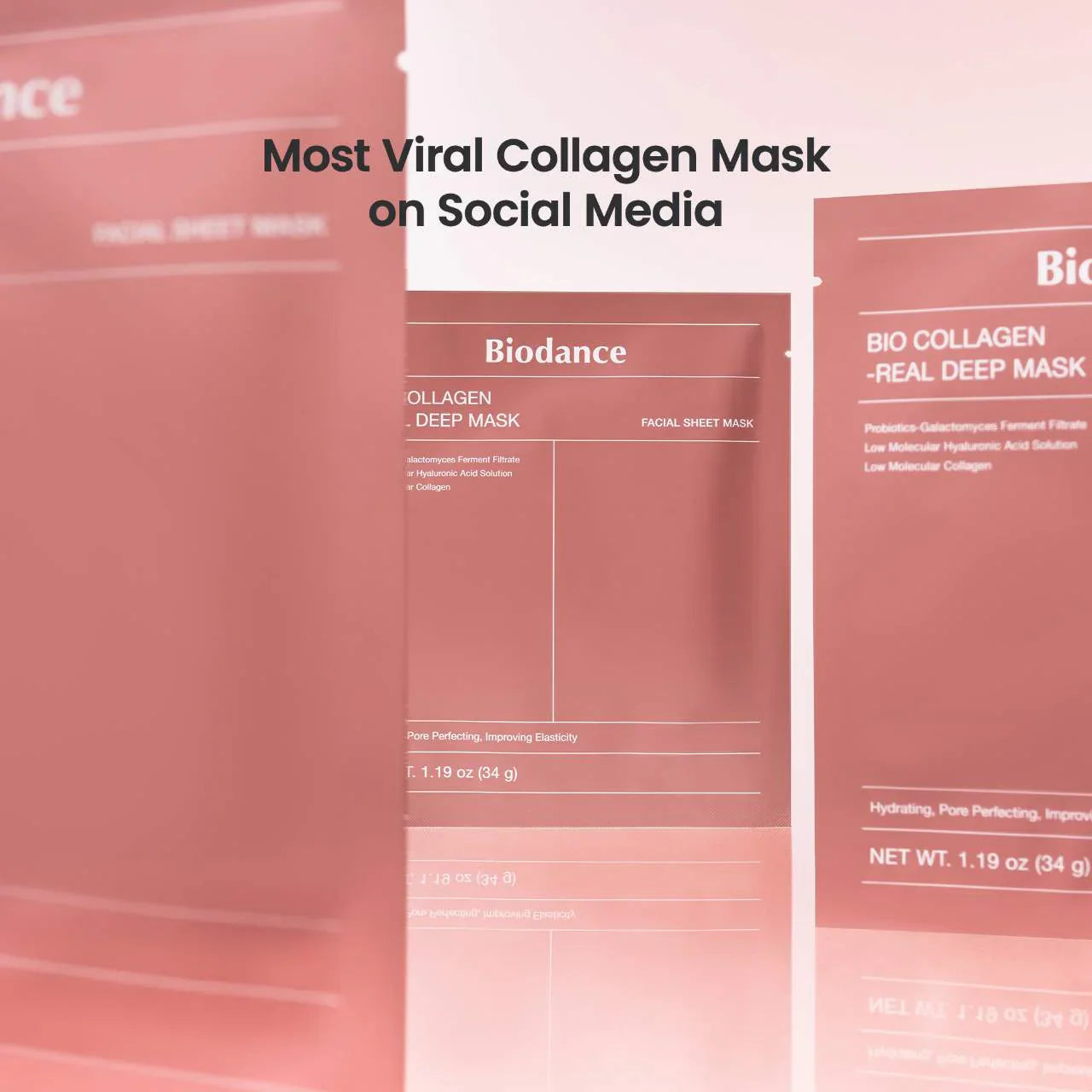 Mascarilla Bio Collagen Real Deep para Minimizar Poros y Reafirmar la Piel