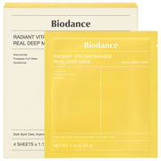 Mascarilla Iluminadora Radiant Vita con Niacinamida – Pack de 4 para Piel Opaca y Manchas Oscuras