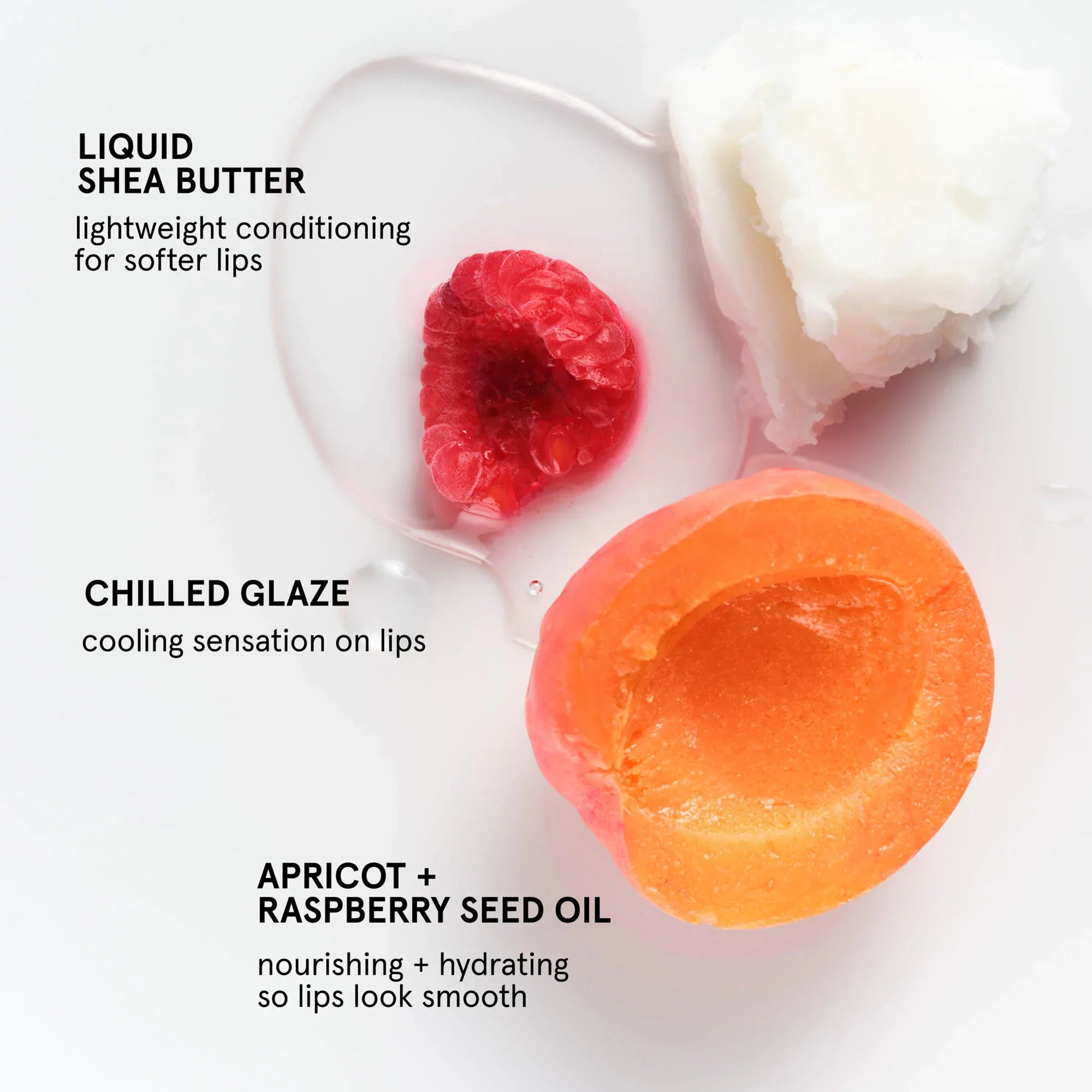 Aceite labial hidratante y refrescante Lip Glaze – Brillo ligero con efecto acondicionador