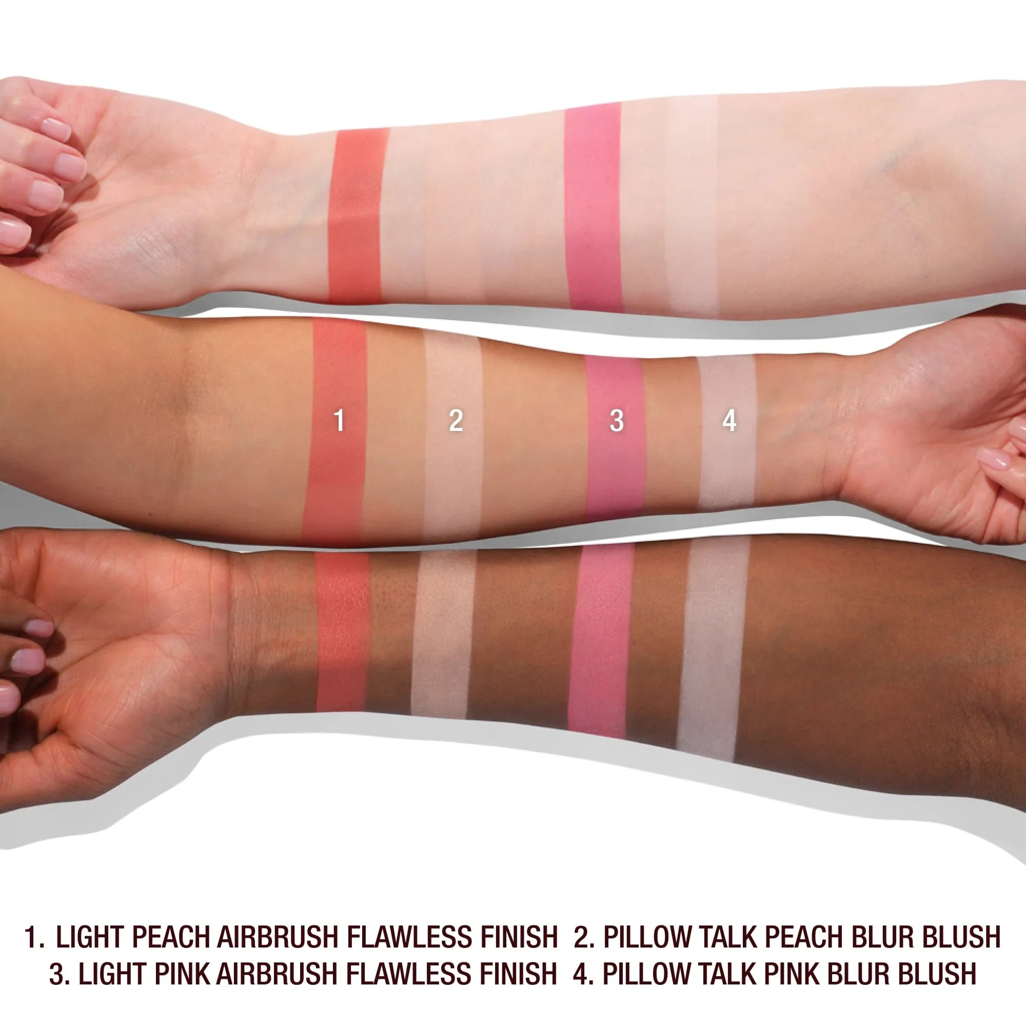 Paleta Pillow Talk Beauty Soulmates Airbrush Flawless Finish – Polvos iluminadores y rubor en un solo estuche