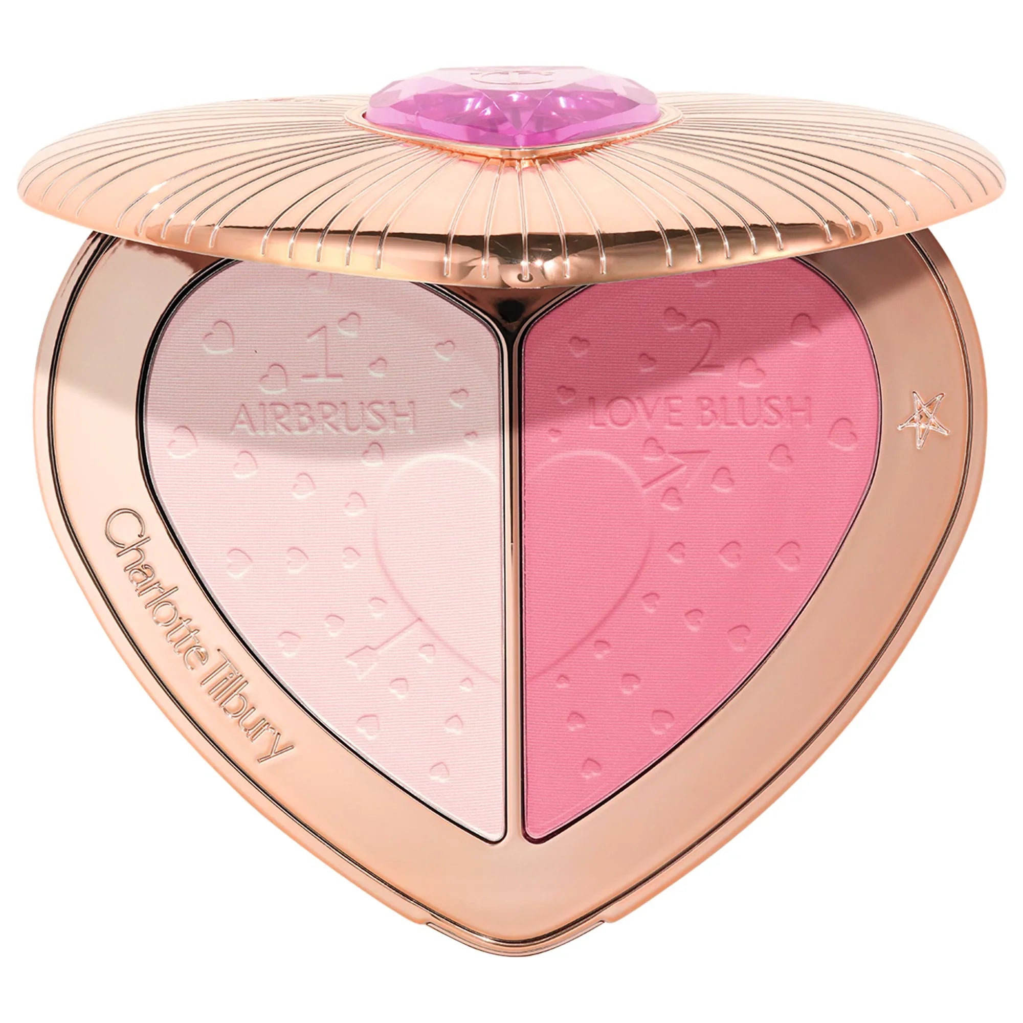 Paleta Pillow Talk Beauty Soulmates Airbrush Flawless Finish – Polvos iluminadores y rubor en un solo estuche