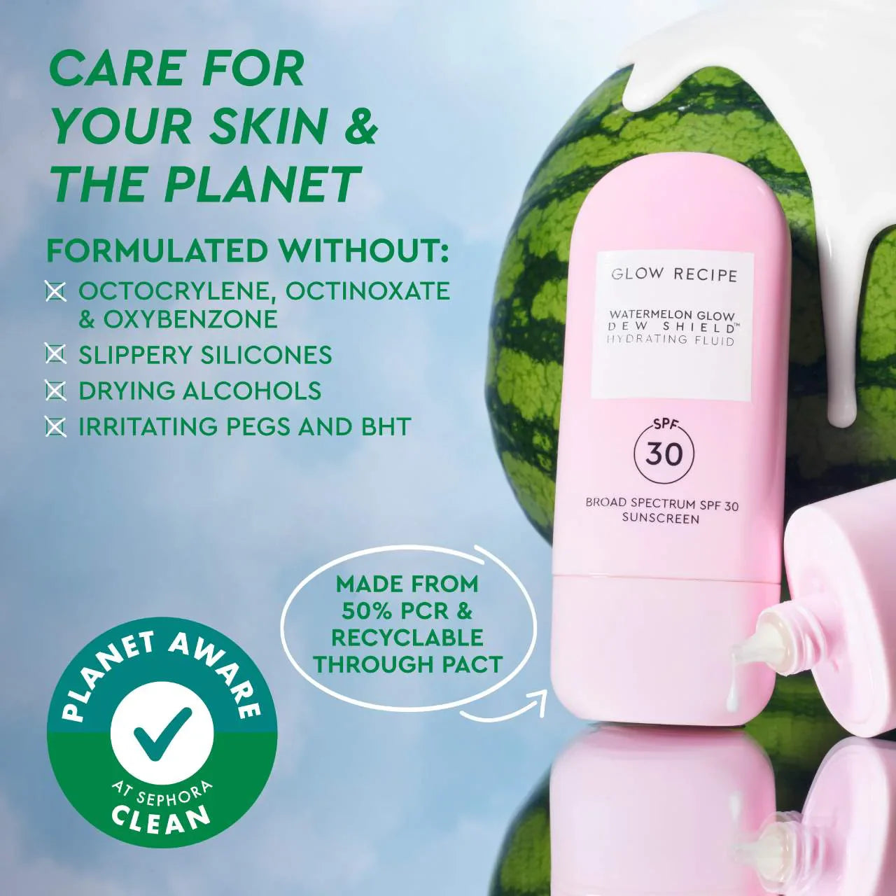 Dew Shield SPF 30 Fluido Hidratante con Protección Solar